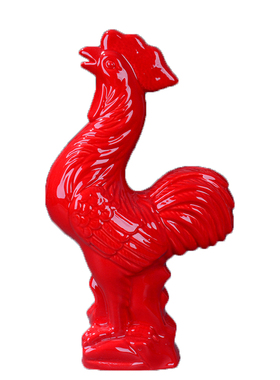 黑色12生肖风水动物摆件陶瓷鸡