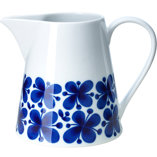 瑞典Rorstrand蓝色经典蝴蝶兰 进口日本早餐复古风平盘成人碗