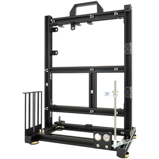 开放式电脑机箱显卡竖装DIY创意铝材框架ATX风水冷迷你台式机箱LH