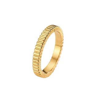 美拉德风！罗缎戒指叠戴极简风925纯银小众设计INS素金高级感情侣