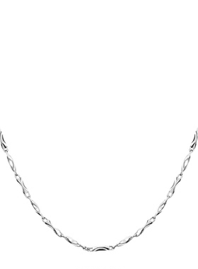 PT950铂金项链女18k白金项链细链