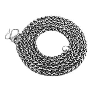 钛钢项链男女泰国佛牌链龙骨链无吊坠裸链加长款单链子60 70 80CM