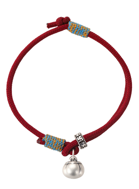 巷南999纯银柿柿如意手链新年女