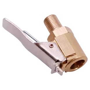 车载充气泵美式螺纹气嘴转接头汽车打气泵配件快速转换头夹式气嘴