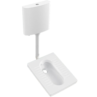 九牧蹲便器水箱套装静音水箱厕所蹲坑直排大便器带存水弯防臭蹲厕