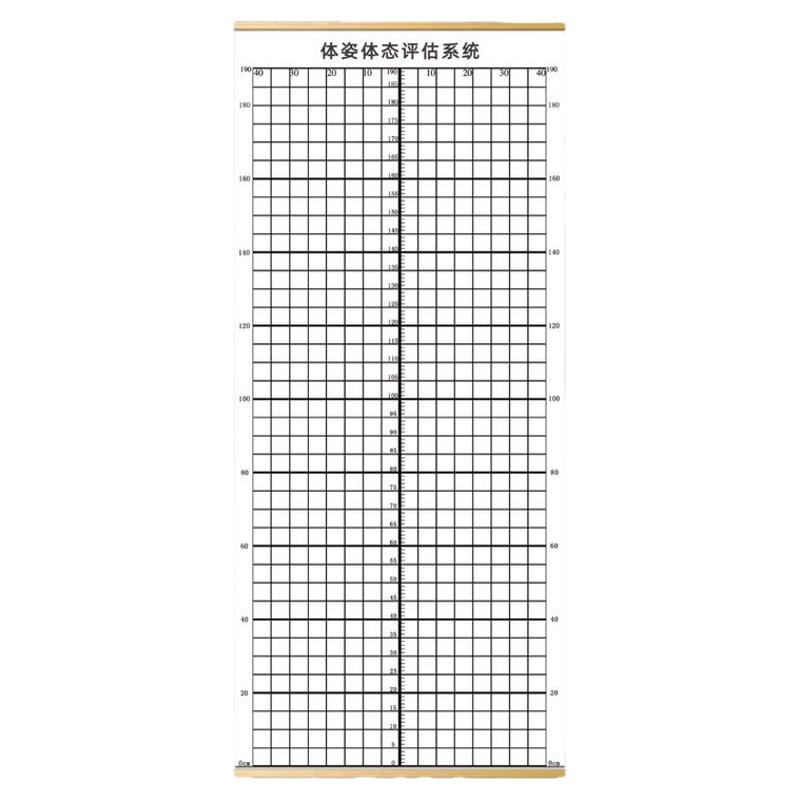 体态评估表健身房瑜伽馆挂画贴画