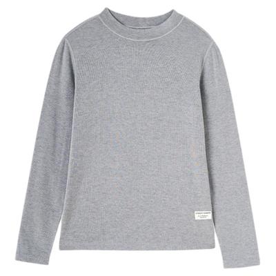 轻暖含羊毛男童女童打底衫亲子款