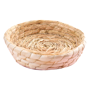 兔子草窝草垫荷兰猪豚鼠龙猫仓鼠草屋编织草窝冬季保暖小窝牧草屋