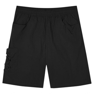 【成毅同款】斯凯奇运动短裤男速干裤黑色跑步宽松百搭五分裤子