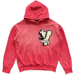Vertabrae Embroidered Patch Logo Hoodie 磨烂洗水刺绣重工卫衣