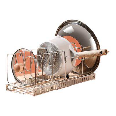 米木可伸缩不锈钢锅盖置物架