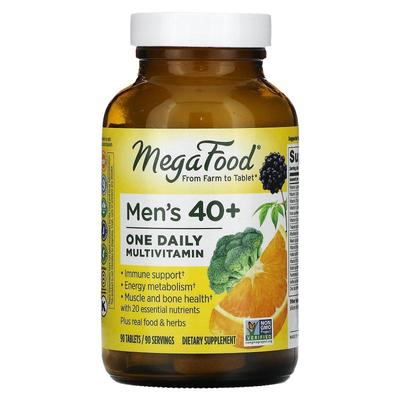 MegaFood,男性 40 岁以上每日一片，90 片