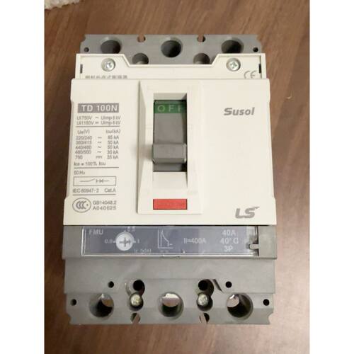 〔议价-可维修〕 Susol TD100N塑壳断路器 3P 40A 韩国 工业自动