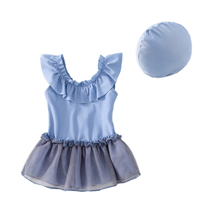 儿童泳衣女童泳装连体可爱公主纱裙游泳衣小女孩宝宝游泳装韩国新