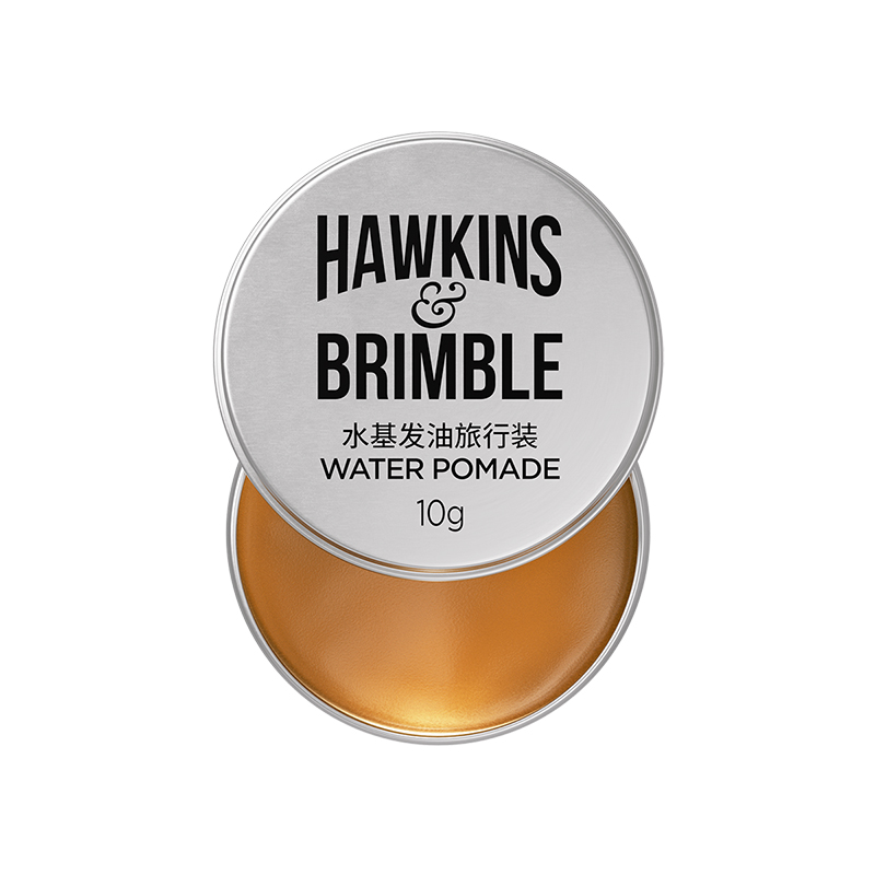 HAWKINS霍金斯发油10g小银罐男士护发造型水基头油发蜡发泥旅行装