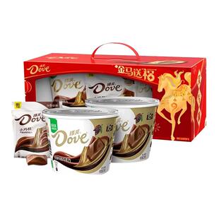 德芙金马送福丝滑牛奶巧克力休闲零食年货礼盒516g