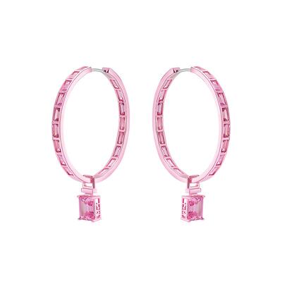 摩邦珠宝电光粉圈圈耳环轻奢