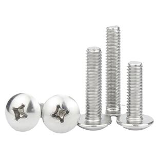 304不锈钢十字大扁头螺丝钉机丝螺栓大帽蘑菇伞头螺钉M2M3M4M5M8