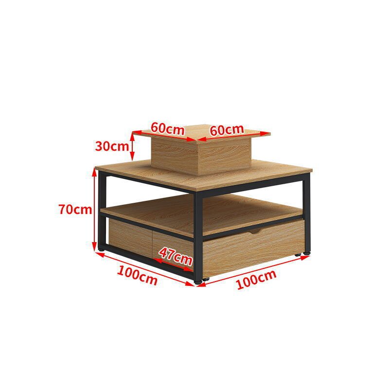 中岛货架化妆品展架超市流水堆展示柜商场头文具台展示台母婴