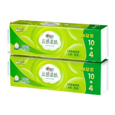 心相印云感柔肤印花卷纸实惠装