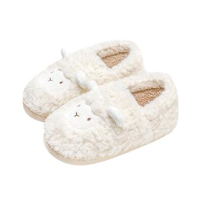 利达妮毛绒女秋冬可爱家居棉拖鞋