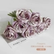 1 букет из [7 цветов] фиолетовых роз [случайно полученные духи]