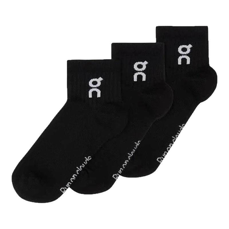 On/昂跑运动袜短筒袜子男袜女袜3双装足弓支撑有机棉防臭袜透气