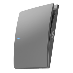 曼科极尚超薄开关插座面板暗装灰色86型USB插座一开二三插座家用