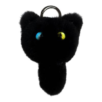 可爱水貂毛小猫咪汽车钥匙扣挂件