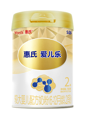 惠氏S-26金装爱儿乐2段780g