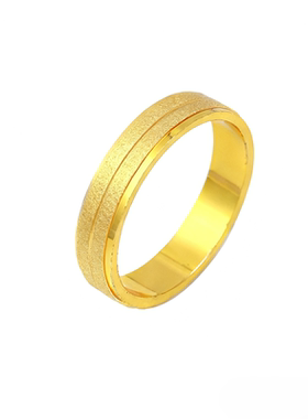 古法沙金满天星磨砂戒指气质简约