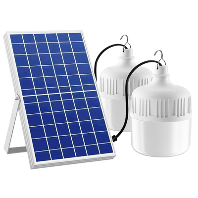 2025新款太阳能灯泡户外家用庭院灯室内专用大功率一拖二照明吊灯