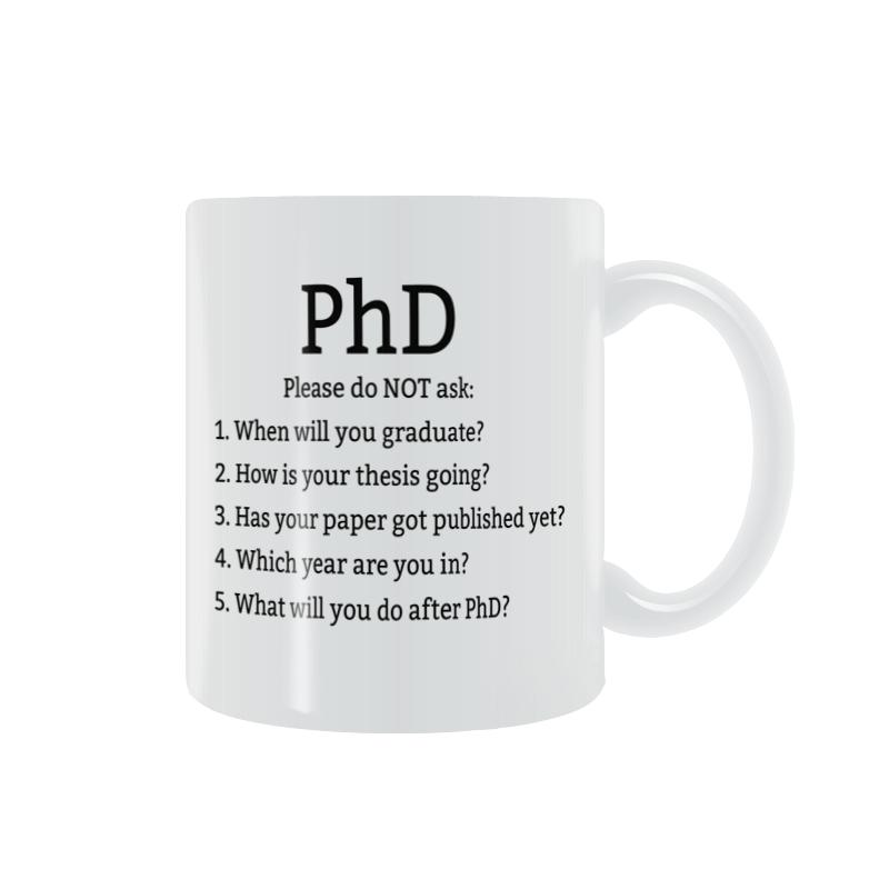 phd马克杯陶瓷保温杯学生