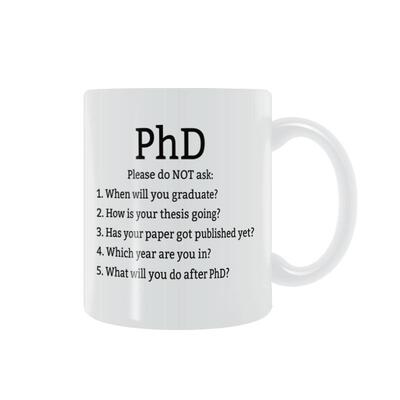 phd马克杯陶瓷保温杯学生