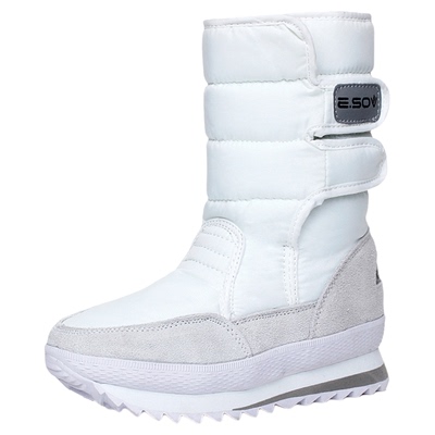 东北雪乡防水防滑雪地靴抗寒情侣