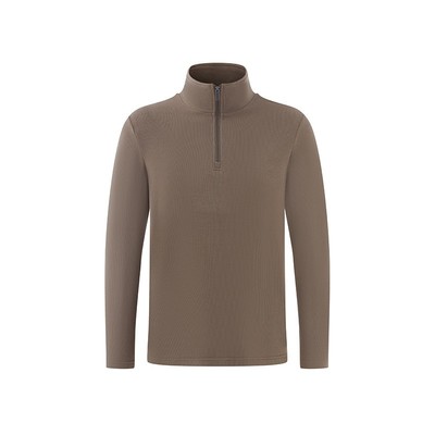 男打底衫半拉链套头卫衣秋冬