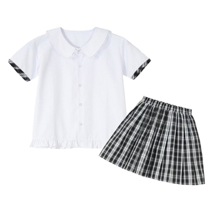顺德校服礼服小学生新款男女款礼服套装夏短裙裤子秋冬衬衫礼服