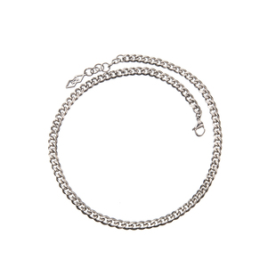 KLINKLIN欧美时尚嘻哈古巴链钛钢中性锁骨项链男女街头潮牌毛衣链