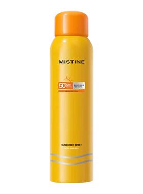Mistine蜜丝婷小黄喷防晒喷雾SPF50+全身可用清爽防紫外线军训