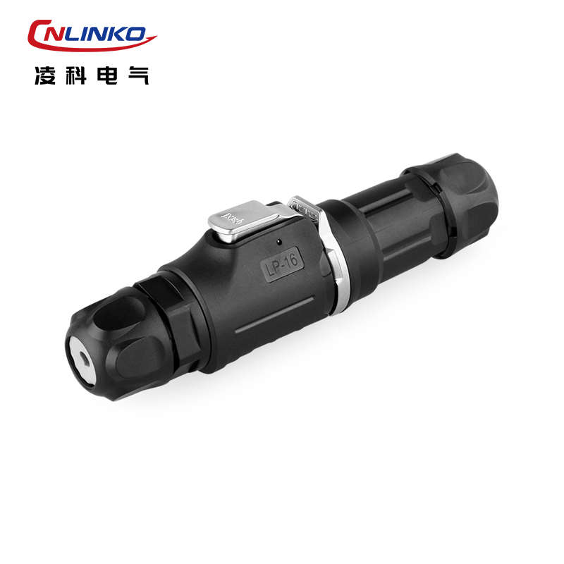 凌科LP16防水连接器航空插头座2 3 4 5 7 8 9芯电源公母对接IP68