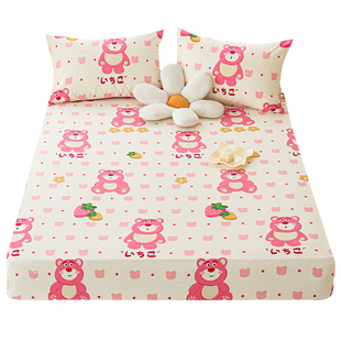 定做儿童床笠罩纯棉单件1.2米1.5婴儿拼接床薄床榻榻米棕垫保护套