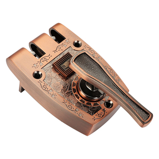 防盗入户门老虎锁铁门大门木门自动碰锁老式虎齿外装门锁c级锁芯