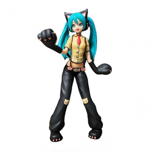 正版初音未来小猫咪miku手办世嘉SEGA模型摆件动漫二次元美少女