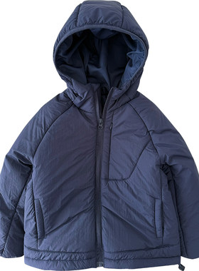 男童轻量连帽棉服加厚夹棉外套