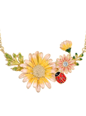 韩国hummingj瓢虫与女森系项链