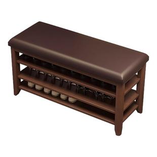 实木换鞋凳窄软包坐垫家用门口鞋架可坐式超窄换鞋凳鞋柜坐凳一体