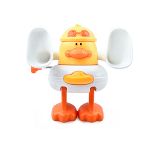 儿童上弦发条玩具小黄鸡锻炼宝宝1一2岁婴儿爬行会翻滚的跳跳鸭3