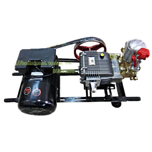 60型三缸柱塞泵配2.2KW铜线电动机喷雾器高压洗车农用打药 框架式
