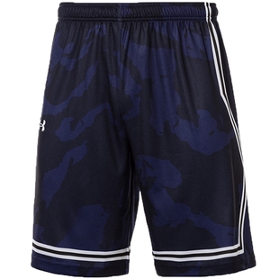 UA安德玛男士五分裤夏季新款宽松跑步训练透气训练运动篮球短裤男