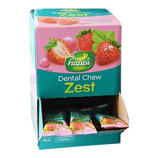 新加坡Happi Doggy热带水果维生素磨牙棒洁齿骨柴犬口腔护理18支
